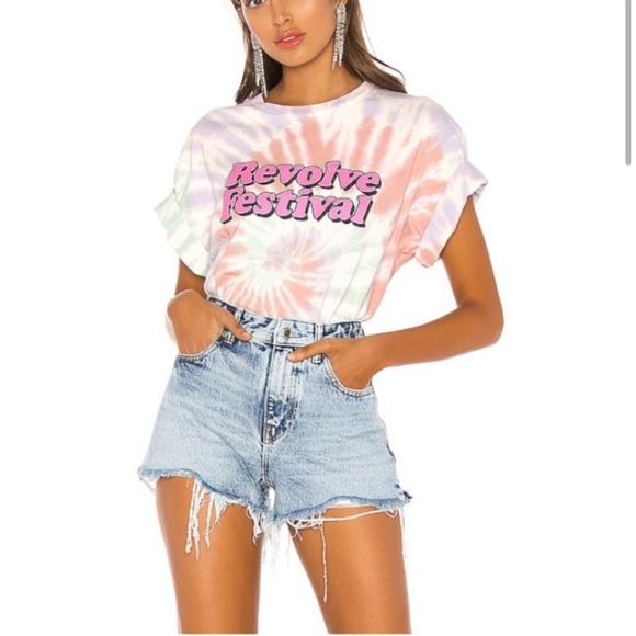 REVOLVE Tops - Revolve Festival Concert Pink Tie Dye Shirt Size S